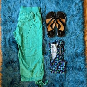 Teal Capris